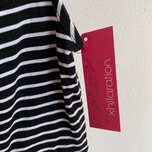 New Xhilaration Striped A-line Cotton Knit Dress - Picture 4 of 6